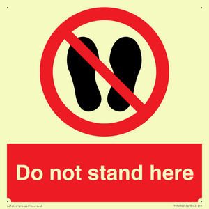 Do not stand here